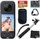 Insta360 X3 Waterproof 360 Action Camera With 1/2'' 48MP Sensors, 5.7K Active HDR Video, 72MP Photo, 4K Single Lens + 64GB SD Card Handheld Monopod Photo4less Cloth Black