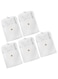 WAYUTO 5 Pack Snap Button Jewelry Pouches Jewelry Storage Bag Jewelry Pouch with Insert Jewelry Gift Bag Jewelry Travel Organizer for Women Girls White
