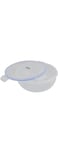 Delcasa DC2574 Cook and Lock Round Storage Container, 2300 ml Capacity, Transparent