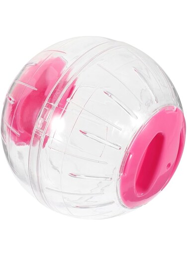 FDTY 1Pcs Pink Hamster Wheel Exercise Toy Quiet Wheel for Hamsters Gerbils Rats and Small Pets Sturdy Plastic Fun and Accessory for Small Animal Cages