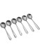 RAJ Stainless Steel CUISINE SOUP SPOON 6PC SET, 18 cm, Table Spoon, Ice-cream Spoon, Dessert Spoon, Sweet Spoon