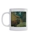 Deer Printed Mug White/Green/Brown