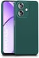Case for Oppo A3 4G/5G, Oppo A3X 4G/5G, A60 5G, A40 4G, Liquid Gel Rubber Bumper Case with Soft Microfiber Lining Cushion Slim Hard Shell Shockproof Protective with Camera Protection Cover (Green)