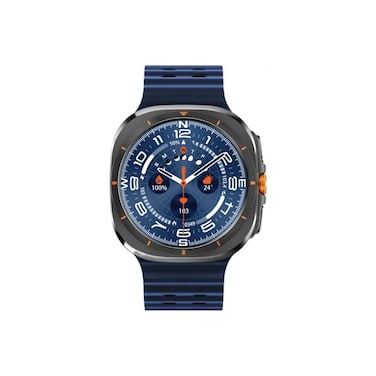 Amoled 1.43" Smart Watch Black Dial with 34mm Orange Ocean Band (Blue)