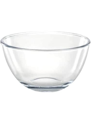JANNAH Transparent Glass Mixing Bowls Ideal for Cooking, Baking Perfect for Kitchen Use (270ml)