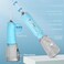 H2ofloss Water Dental Flosser Teeth Cleaner Pick, Cordless Portable Oral Irrigator,5 Mode IPX7 Waterproof Teeth Picks 300ML Rechargeable WaterFlosser for Teeth Cleaning Sky Blue
