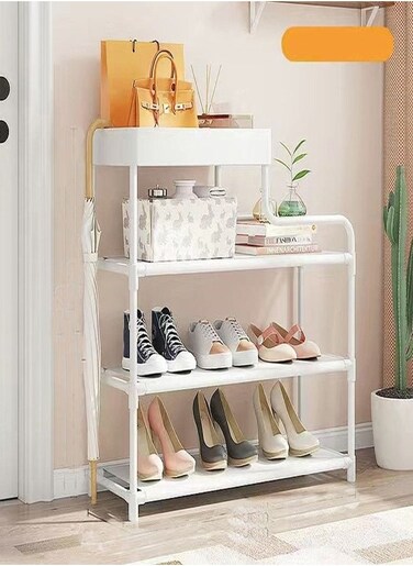 4 Layers Creative Home Cabinet Large Capacity Shoe Organizer Rack Storage Furniture 60 x 21 x 62 CM