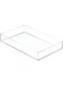 Idesign Clarity Plastic Drawer Organizer, Storage Container For Vanity, Bathroom, Kitchen Drawers, 8" X 12" 2", Clear