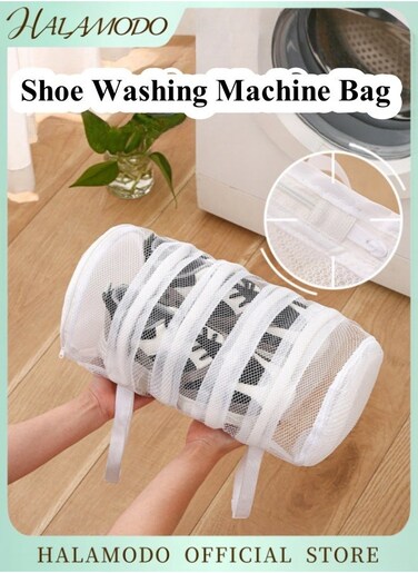 Shoe Washing Machine Bag Honeycomb Mesh Shoe Laundry Bag with Zipper for Sneakers &amp; Running Shoes &amp; Sock &amp; Bras &amp; Delicates &amp; Toys
