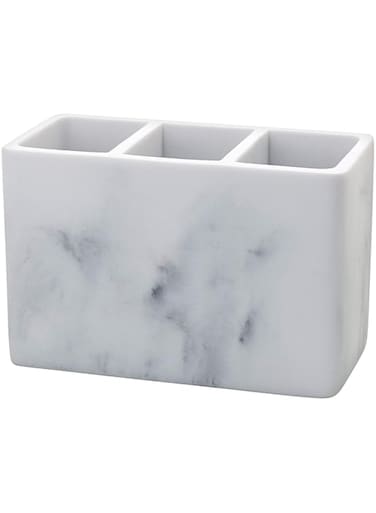 Zenna Home 050975062A Bathroom Corin Vanity Organizer, Marble Grey