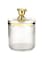 LERFOT Bear Qtip Holder,Cotton Swab Holder,Bathroom Counter Organizer Containers Dispenser,for Cotton Rounds Pads Cotton Ball,Cotton Swab,Hair Clips,Ball Pad,tampon storage (Clear) (Transparent)