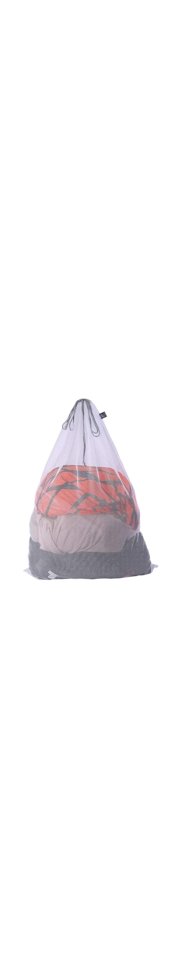 Kimmama XL Large Mesh Laundry, Heavy Duty Big Hole Coarse Mesh Bag with Drawstring Strap,24 x 36" White Travel Storage Bag for Clothes,Camping,Laundromat,Dorm,College,Carrying