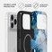 Mobcos iPhone 17 Pro Max Ocean Glow Premium Case Compatible with Hybrid Dual-Layer Hard Shell + Silicone Protection - Scratch-Resistant Shockproof Mobile Cover