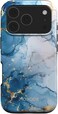 Mobcos iPhone 17 Pro Max Ocean Glow Premium Case Compatible with Hybrid Dual-Layer Hard Shell + Silicone Protection - Scratch-Resistant Shockproof Mobile Cover
