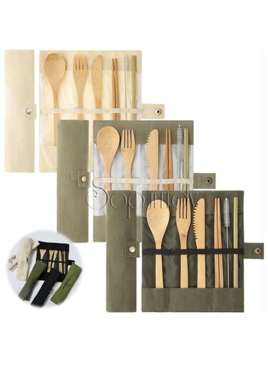 Travel Cutlery Set (White)
