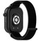 Replacement Strap For Honor ROSSINI 2i Nylon Loop Hook and Loop Fastener Watch Band(Black)