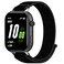 Replacement Strap For Honor ROSSINI 2i Nylon Loop Hook and Loop Fastener Watch Band(Black)