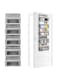 THE WHITE SHOP Over the Door Storage Organizer, with 5 Large Pockets, Wall Mount Storage with Clear Windows and 2 Widened Metal Hooks for Pantry, Nursery, Diapers, Bathroom, Kitchen, Closet(33*12*128)
