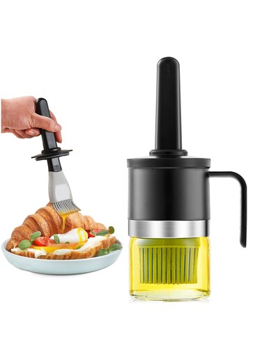 10 oz Olive Oil Dispenser Bottle with Brush for Cooking, Salad, Frying and Barbecue
