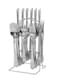 24 Piece Stainless Steel Western Cutlery Set with Knife Fork and Spoon in Hanger Box