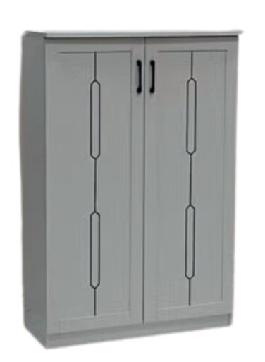 Shoe Rack Cabinet Household Large Capacity Storage Wooden White Color