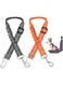 DKDDSSS 2 Pack Dog Seat Belt for Car Adjustable Reflective, Pet Dog Car Safety Harness Strong Durable, Dog Car Harness with Elastic Nylon Bungee Buffer, Car Travel Accessories for Dogs Easy to Use