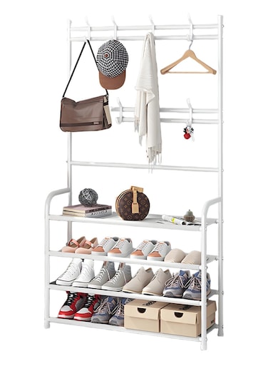 Rack Simple Multi-layer Household Strong Bedroom Shoe Rack Multi-function Rack Dormitory Shoe Rack Large Capacity Shoe Rack 80*25.5*152.5cm
