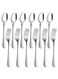 12-Piece Set of Heavy-Duty Stainless Steel Dinner Forks 8 Inches and Spoons 7 Inches Cutlery Set