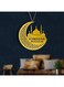 COAOD 20&times;20cm Ramadan Decorations,Acrylic Eid Mubarak Decorations for Home with Rope And Hook,Ramadan Mubarak Hanging Decoration Eid Ornaments for Islamic Muslim Party (Gold)
