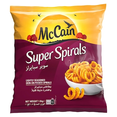 McCain Super Spiral Potatoes Fries, 1.5kg