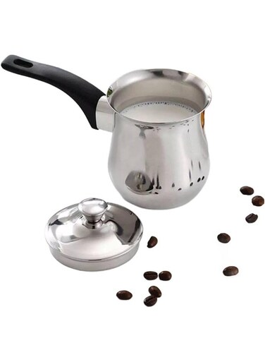 720ML/25oz Turkish Coffee Pot &acirc;&euro;&ldquo; 304 Stainless Steel Coffee and Butter Warmer, Premium Milk Warmer and Milk Pot with Spout