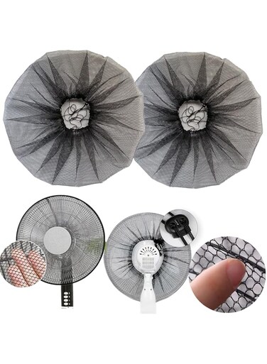 20 Inch Fan Cover, 2 PACK 20" Pedestal Fan Dust Cover for Kids Children Finger Protection,Fan Mesh Cover for 20 in Stand Up Round Fan for Home Office Shop Playground,Washable,Reusable