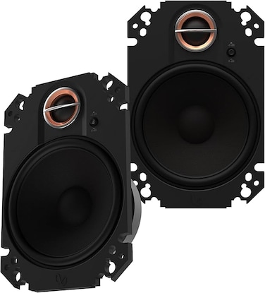Infinity KAPPA 463XF 4 inch x 6 inch Two-Way car Audio Plate Multi-Element Speaker/No Grill, Black