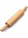 Wooden Rolling Pin for Baking with Handles &acirc;&euro;&ldquo; Non-Stick Dough Roller for Pizza, Bread, Cookies, Fondant &amp; Tortilla, Durable Kitchen Rolling Pin for Pastry, Pasta, Pie Crust &amp; Chapati Dough