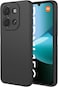 Case Compatible with Xiaomi Redmi 15C / POCO C85, Liquid Gel Rubber Bumper Case with Soft Microfiber Lining Cushion Slim Hard Shell Shockproof Protective Cover for Redmi 15C / POCO C85 (Black)