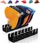 VBNZBK Pack of 2 Acrylic Cap Holders - Hat Stand for Baseball Caps, Organizes Up to 14 Caps (Black)