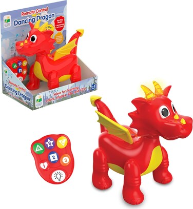 لعبة التنين الراقص التي تعمل بجهاز تحكم عن بعد بالأشعة تحت الحمراء من ذا ليرنينج جورني - ألعاب للأطفال الصغار من عمر سنتين فما فوق، حائزة على جوائز