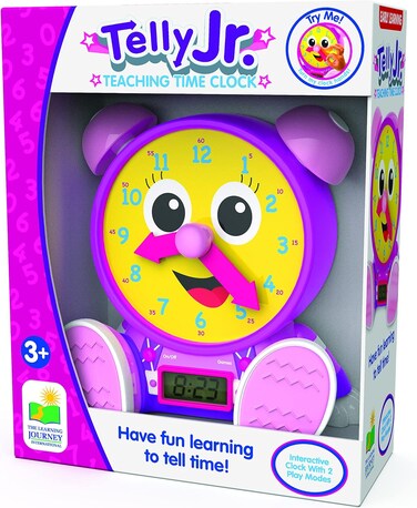 ساعة الوقت التعليمية من تيلي جونيور (اللون الوردي) من ذا ليرنينج جورني