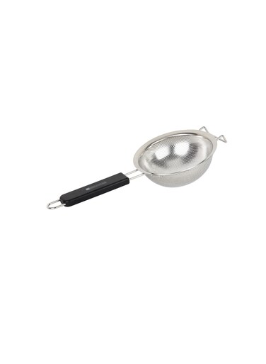 Strainer with PP Handle- RF12661/ 25 cm, Stainless Steel Extra Fine Mesh and Rim, Multi-Purpose Multicolor