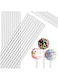 Zopeal 200 Pieces Acrylic Lollipop Sticks Cake Pops Sticks Candy Sticks Treat Sticks for Wedding Halloween Christmas Candy Melt Cake Pops Cupcake Toppers Chocolate Cookie Dessert (Clear, 6 Inch)