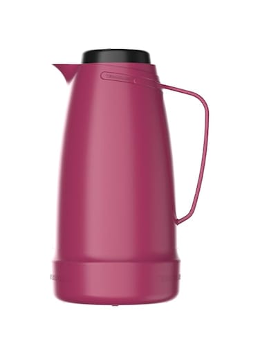 TERMOLAR DAMA GLASS VACCUM FLASK, Heavy Duty and , Easy to pour and easy to clean Spout, Thermal Insulation, For Everyday Use, For Indoor and Outdoor Use PINK DEEP 500ML