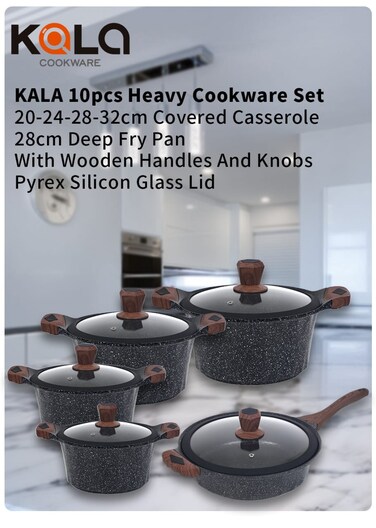 KALA 10pcs/set  cookware set,