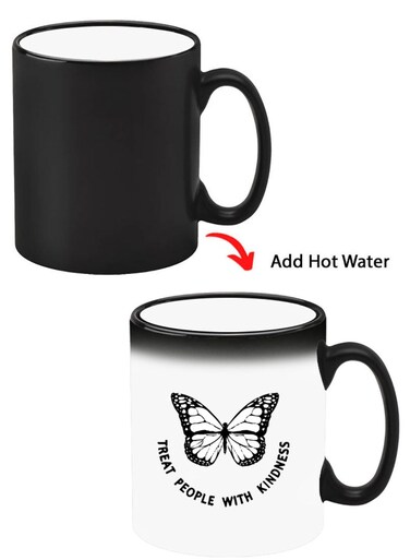 Color Changing Heat Sensitive Ceramic Mug, Image Revealed When HOT Liquid is Added! Treat people with kindness-01