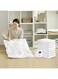 Vacuum Storage Bags with Electric Pump,Space Saver Sealer Compression Bags for Comforter and Blankets,Jumbo Vacuum Seal Bags for Clothing,Bedding,Blankets,Comforters,Pillows (3L（not include Pump）)
