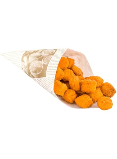 Restaurantware Paper Food Cones, Finger Cones - 7.9" Grease-Proof, Safe Cone Newsprint Disposable Conetek 100ct Box