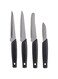 Anjali Kitchenware Sharp Line Set, Black, Kc21, 4 Pcs