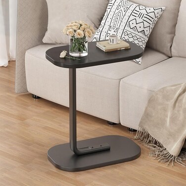 Side table simple and modern corner sofa aesthetic standing table oval coffee table tea table wood floor design home furniture