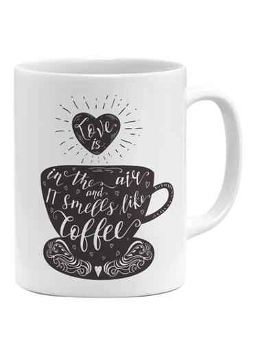 Is In The Air And It Smells Like Printed Mug White/Brown