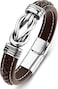 Leather Bracelet: with 1 Stunning Infinity Knot