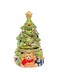CHAOKEELRA Exquisite little bear Christmas tree style ceramic candle aromatherapy box and gift box, which is suitable for giving as a gift. (green Christmas tree)